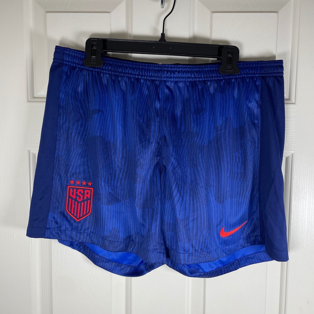 Nike USWNT Team USA 2023 Stadium Away Soccer Shorts Women's XL‎ DR4014-406 Blue